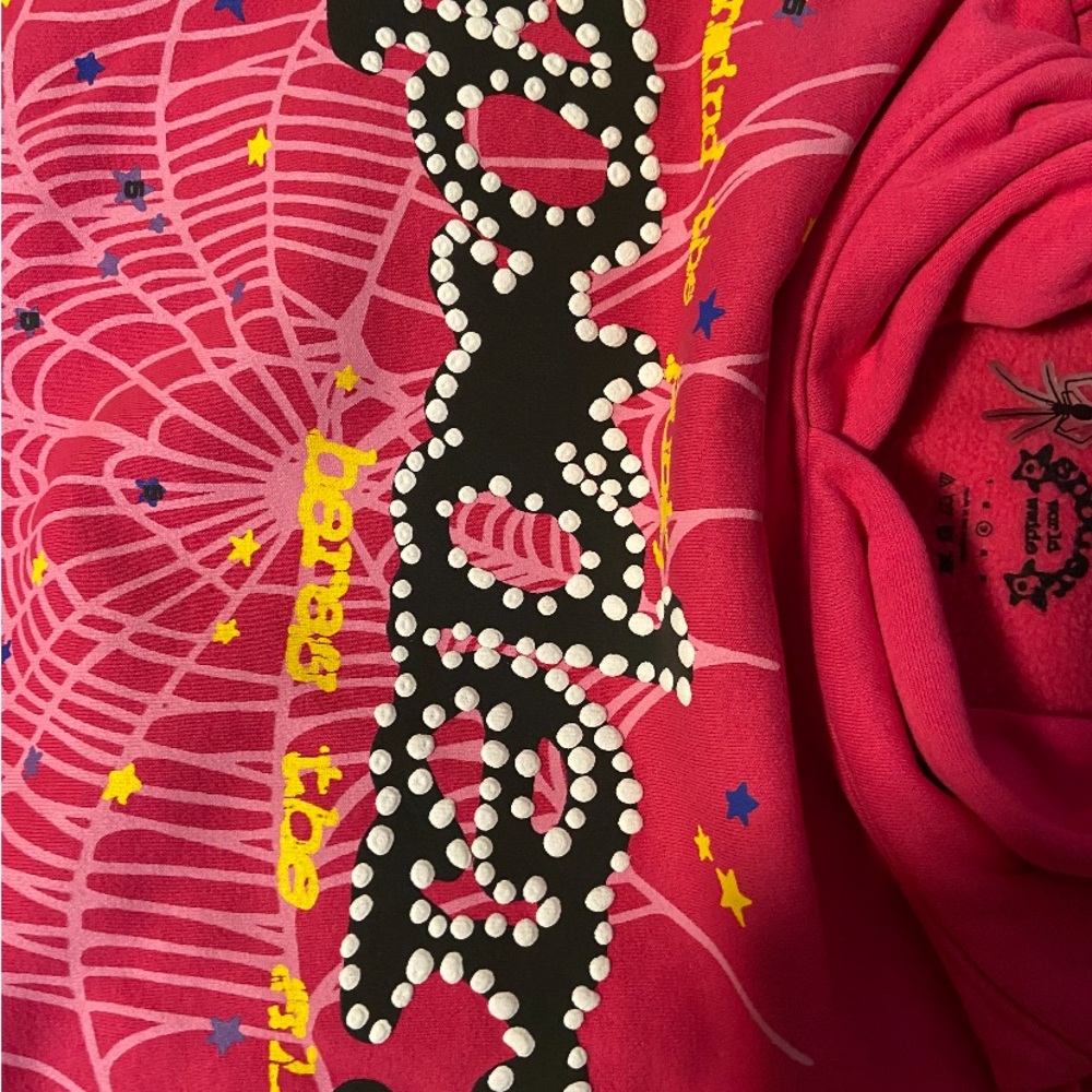 Sp5der P*ink Hoodie - Picture 8 of 11